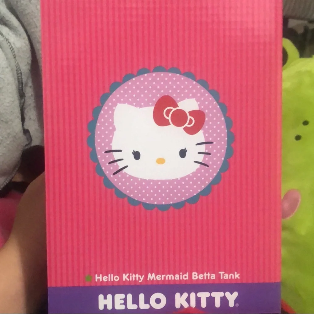 Hello Kitty Mermaid Betta Tank With Decorative Lid